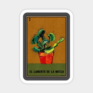 Vintage Mexican Venus FlyTrap Loteria Magnet