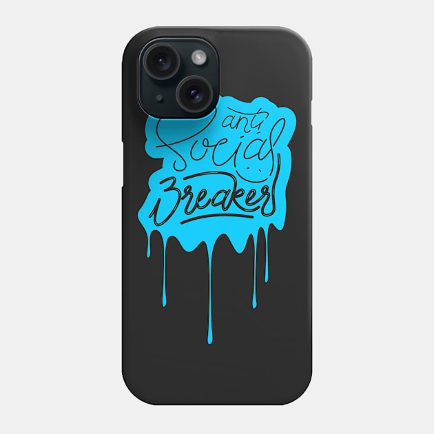 Anti Social Breaker Phone Case by Asykar