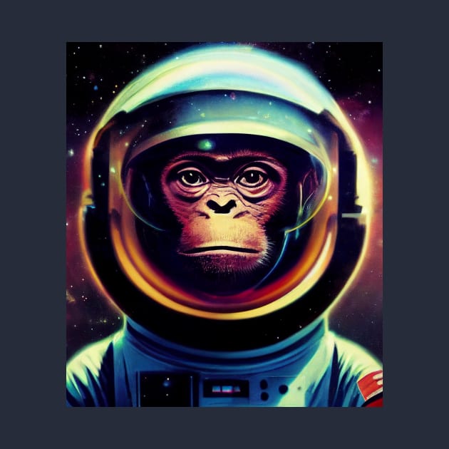 Monkey In Astronaut Suit by CreativeDesignsx