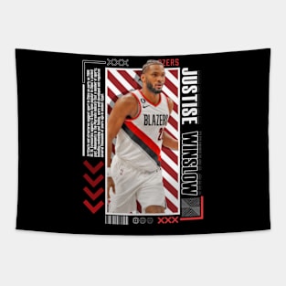 Justise Winslow Paper Poster Version 10 Tapestry