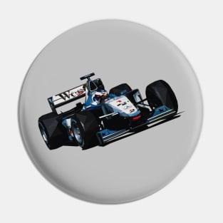 Mika Hakkinen F1 car Low Poly Pin