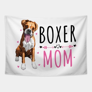 Boxer Mom,  Cute Boxer Lover Dog Owner Tapestry