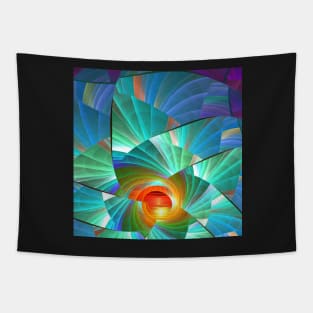 Cracked Mirror Sunrise Tapestry