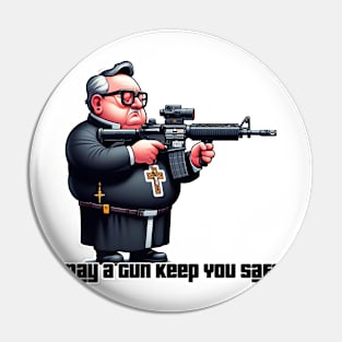 Gun Bless You Pin