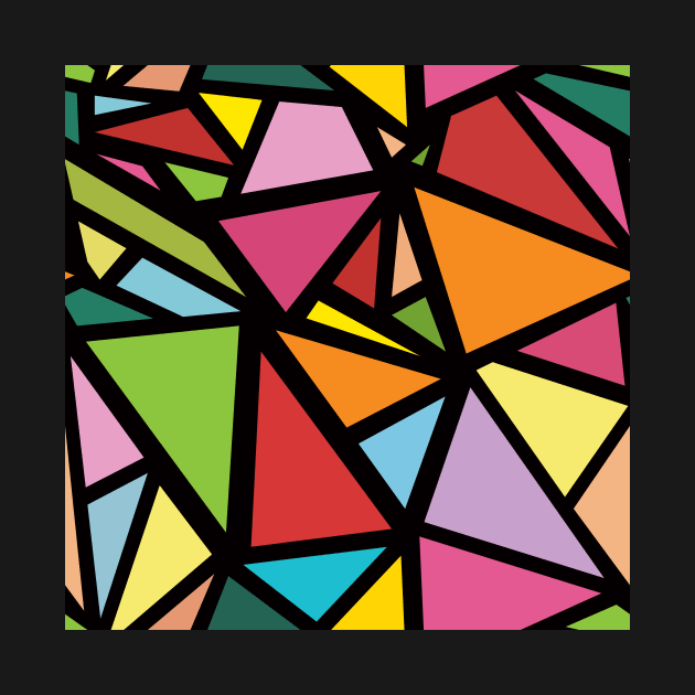 Colorful triangles pattern 7 by B&K