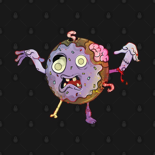 Cute Zombie Donut by Trendy Black Sheep