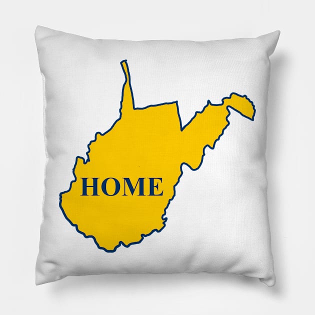 West Virginia Home Pillow by DarkwingDave