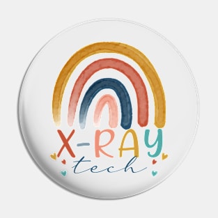 Rainbow X-Ray Tech Radiology Life Radiologist Radiology Technician Pin