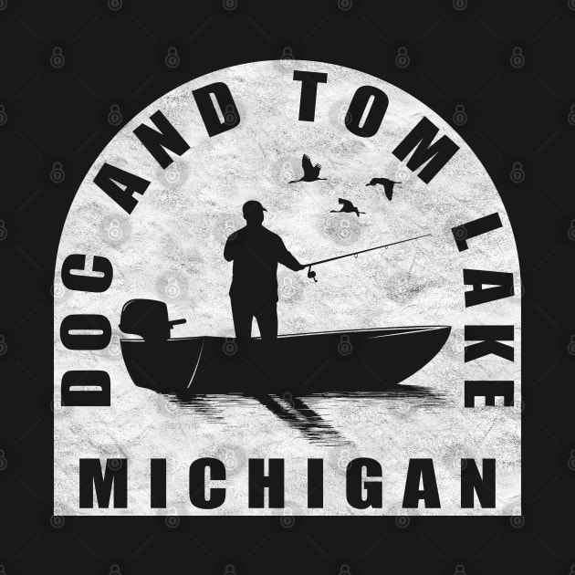 Doc And Tom Lake Fishing Michigan by BirdsEyeWorks