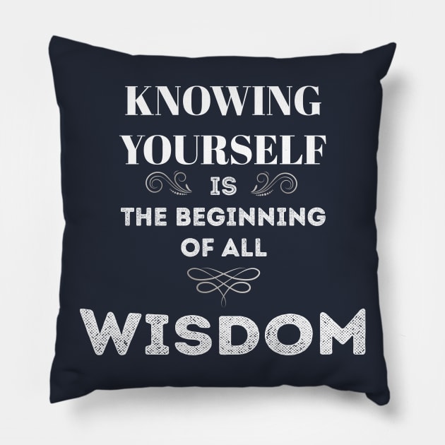 Wisdom Design Pillow by FunnyZone