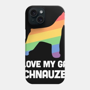 Schnauzer - Funny Gay Dog LGBT Pride Phone Case