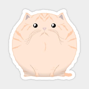 Sfurical round orange ginger tabby cat Magnet