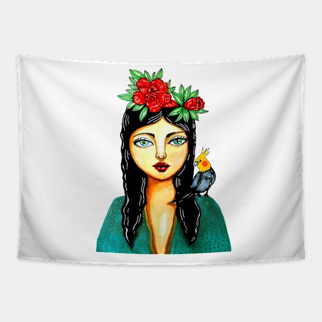 Lady&Hope Tapestry by rosana art