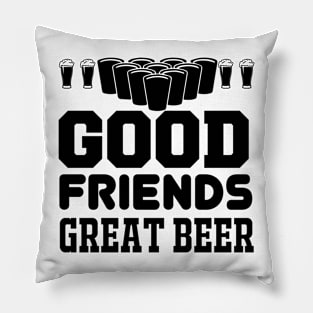 Good Friends Great Beer T Shirt For Women Men Pillow