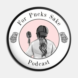 For Pucks Sake Logo Pin