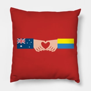 Australia Loves Ukraine Pillow