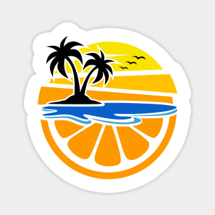 Summer Tropical Island Magnet