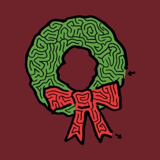 Christmas Wreath Maze T-Shirt