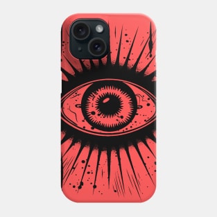 All seeing eye symbol in the grunge style Phone Case