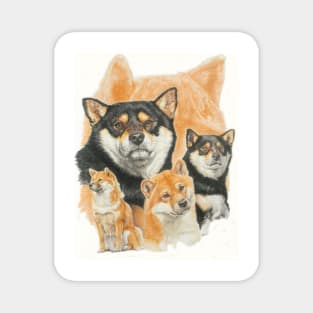 Shiba Inu Medley Magnet