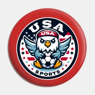 USA Soccer Logo Pin