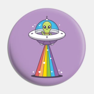 Peace, Love and Space Pin