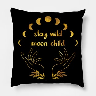 stay wild moon child Pillow