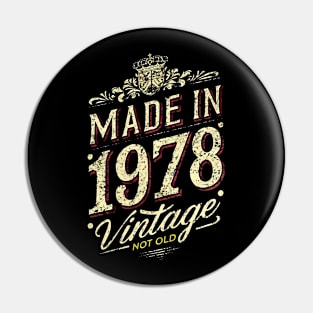 Made in 1978 Pin