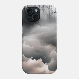 Beautiful Fog In Forest Anime Style Phone Case