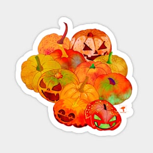 Halloween pumpkin patch Magnet