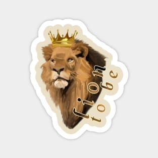 Lion, the king Magnet