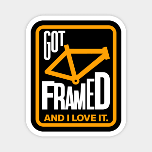 Got Framed Funny Bicycle Design Magnet