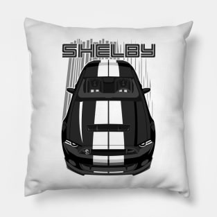 Shelby GT500 S197 - Black & White Pillow