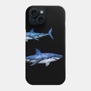 Hydro Flask stickers - ocean blue shark galaxy space | Sticker pack set Phone Case