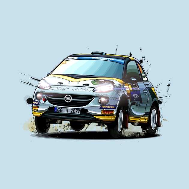 Opel Adam R2 by Mario Ramos Rally Art