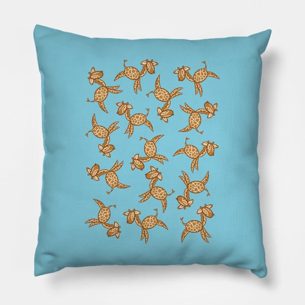 Giraffes! Pillow by Kashidoodles