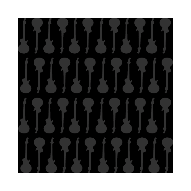 Guitar Pattern 2 Black by XOOXOO