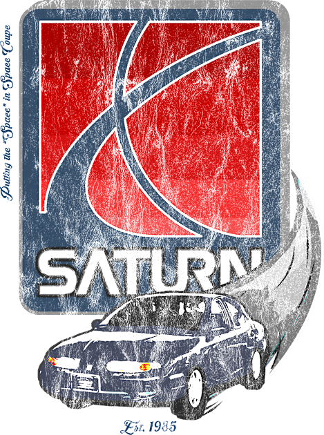 Saturn Motors Vintage Tee Kids T-Shirt by scornely