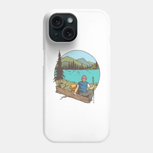 Hike Mountain Lake Rest Tshirt Phone Case