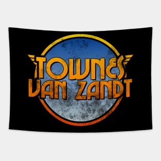 Townes Van Zandt - Retro Outlaw Type Fan Art Tapestry