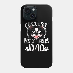 Glasses Coolest Boston Terriers Dog Dad Phone Case
