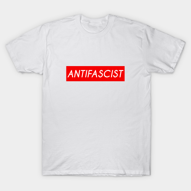 Antifascist Red Background Antifascist T Shirt Teepublic