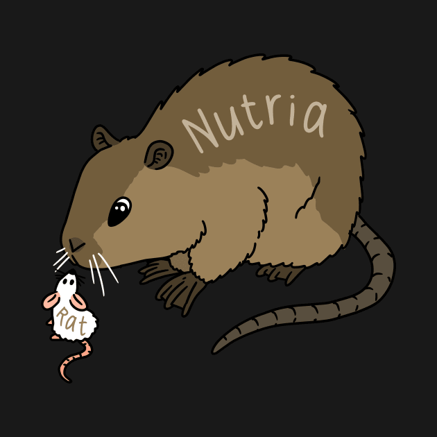 cute nutria and a rat. by JJadx