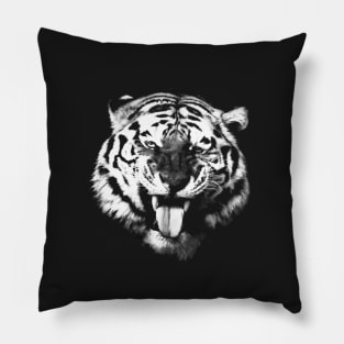 year of the tiger 2022 black /  Swiss Artwork Photography Pillow