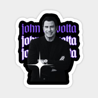 John travolta x 80s retro style Magnet