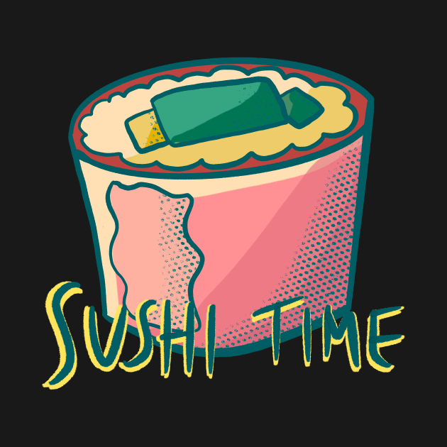 Sushi Roll by Kelly Louise Art