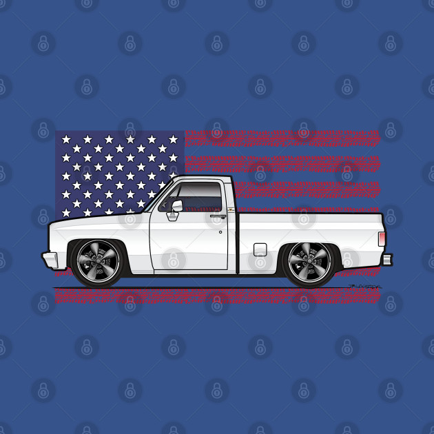 White C-10 - Chevy Truck Driver - T-Shirt