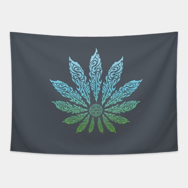 Feather Flower: Cool Reef Tapestry by TheMindBlossom