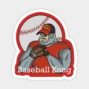 The Gorilla Baseball Player Magnet