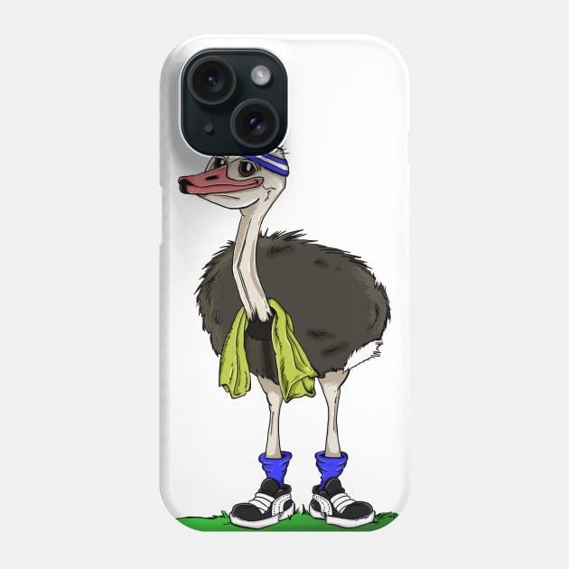 Sporty Ostrich Phone Case by madebystfn